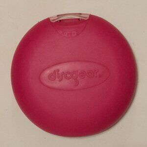 ADORABLE DiscGear DISCUS 22 Disc Storage Case CD DVD Holder Hard Shell PINK Y2K